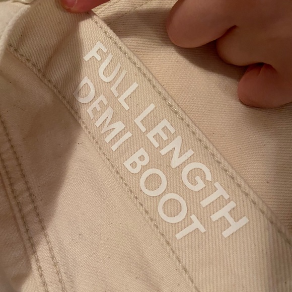 J.Crew Jeans Full-length Demi-boot Jean—Ecru—Size 31 (US) - Picture 9 of 12